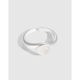 「暮 Twilight 系列」S925纯银韩版小众设计感哑光磨砂质感戒指