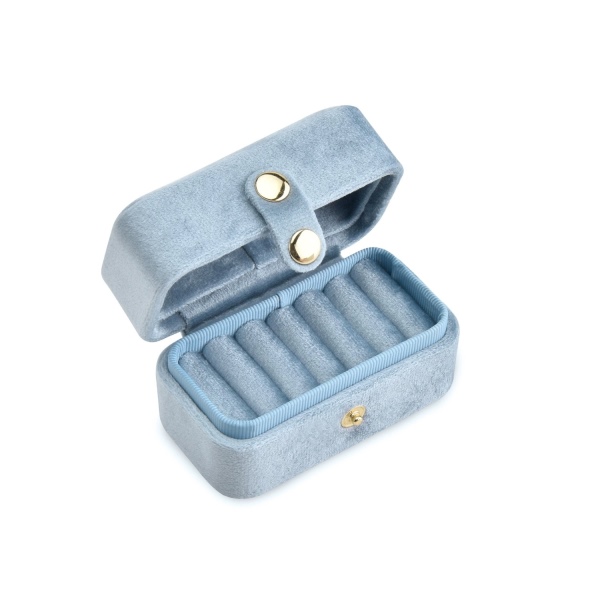 高档对开天鹅丝绒布珠宝首饰盒 求婚戒指单戒吊坠首饰包装盒