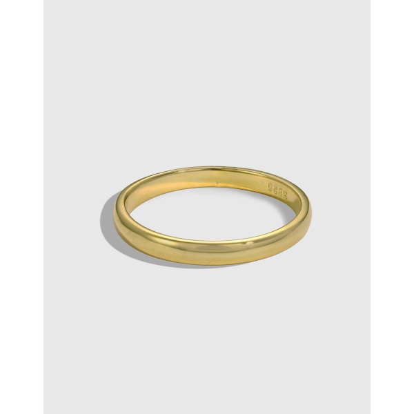 「灰序 Preface 系列」S925纯银ins光面素圈小众设计简约时尚戒指