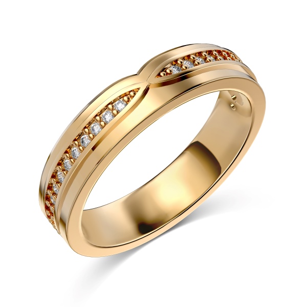 「遇 Meet 系列」银S925白色圆锆镶嵌交叉光面时尚戒指情套戒女款