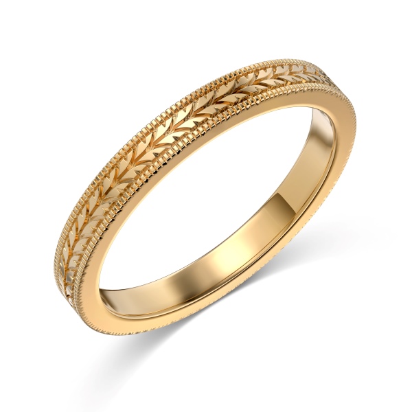 「遇 Meet 系列」银S925光面花纹细戒情侣女款套戒时尚百搭戒指