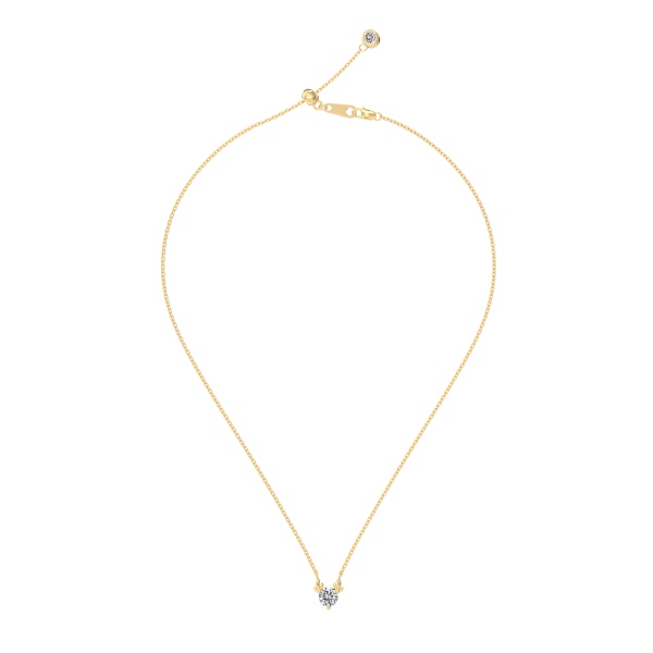 「星愿 Wishing Star 系列」银S925白色圆锆镶嵌麋鹿吊坠精致时尚简约项链