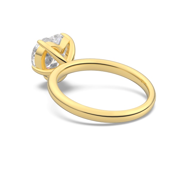 S925纯银经典爱心主石婚戒3克拉仿钻高品质5A锆石