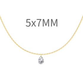 单钻打孔水滴锆石5*7mm