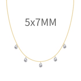 间隔打孔水滴锆石5*7mm