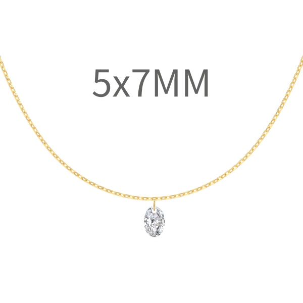 单钻打孔旦形锆石5*7mm