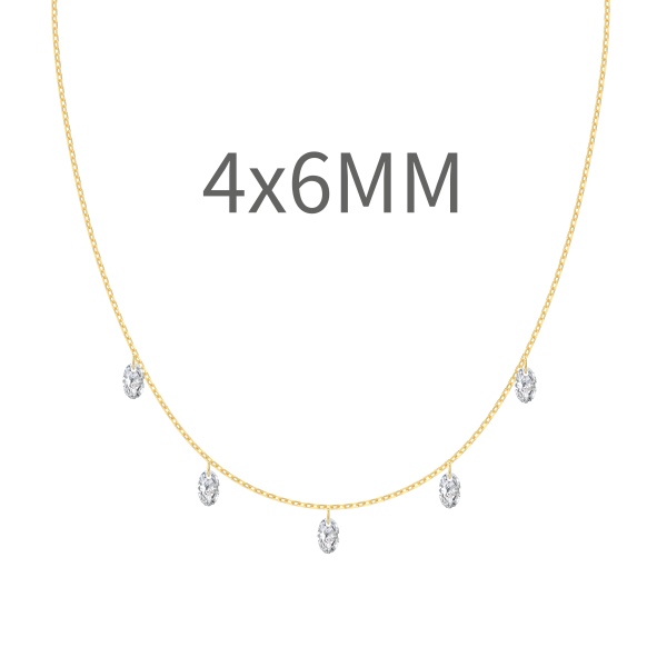 间隔打孔旦形锆石4*6mm