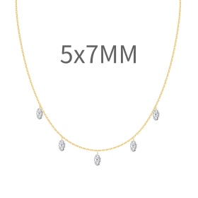 间隔打孔旦形锆石5*7mm