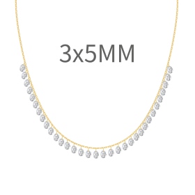 满钻打孔旦形锆石3*5mm