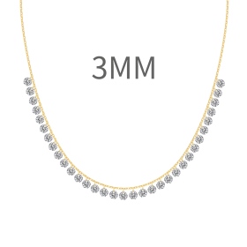 满钻打孔圆形锆石3mm