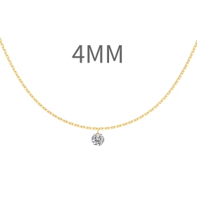 单钻打孔圆形锆石4mm