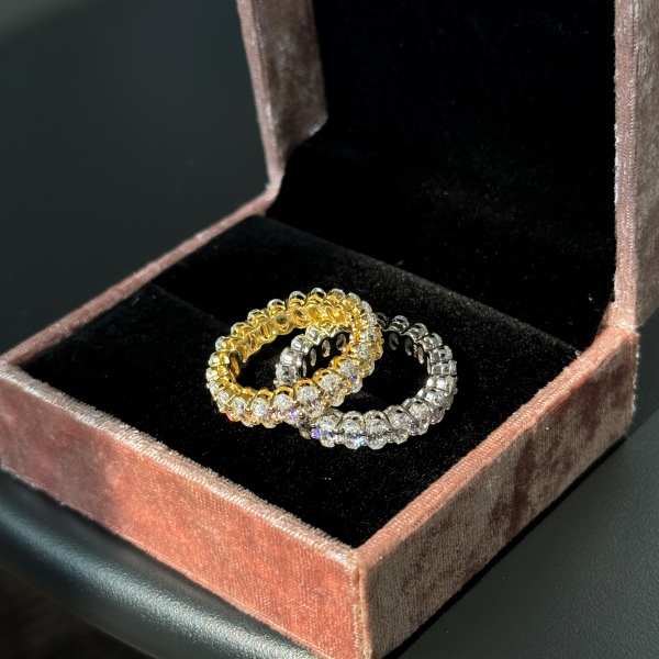 跨境爆款S925纯银鸽子蛋鹅蛋形单排钻戒爪镶椭圆形主石气质百搭时尚戒指