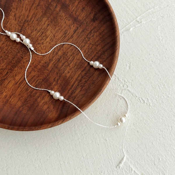 S925纯银珍珠小众设计气质温柔项链