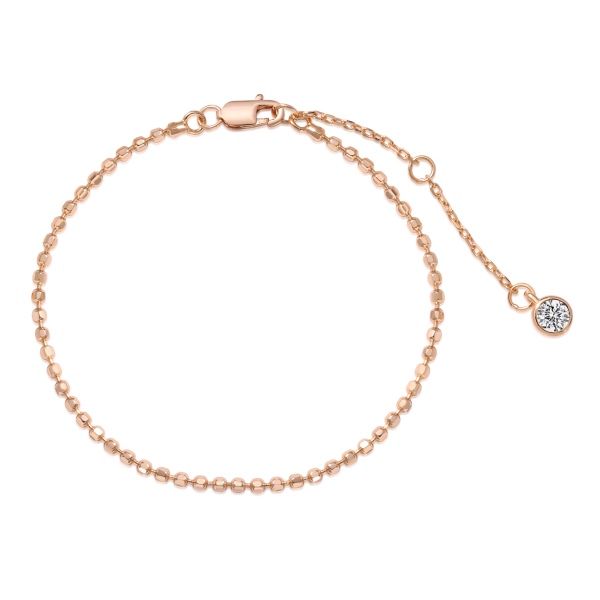 纯银S925真金电镀珠豆豆手链轻奢高级感精致小众设计珠宝