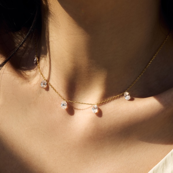 间隔打孔旦形锆石4*6mm