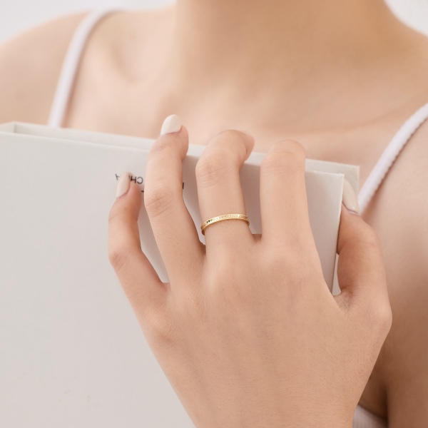 S925波光粼粼碎冰冰细戒尾戒时尚百搭戒指