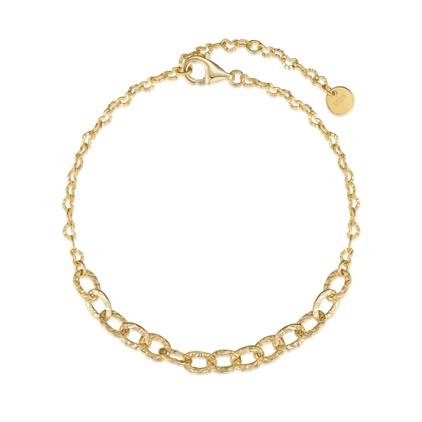 S925纯银爱心波光粼粼手链