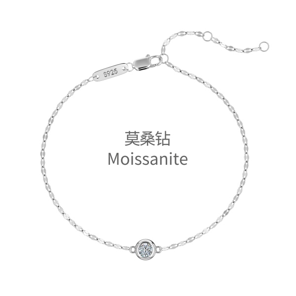 「莫桑钻 Moissanite 系列」手链