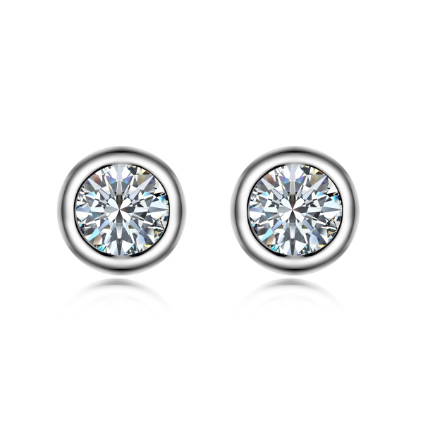 「莫桑钻 Moissanite 系列」「枝蔓 Vineverse 系列」S925银白色梨形马眼形拼接蝴蝶设计小众精致时尚高级感耳钉