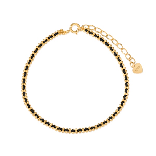 S925纯银编织小彩绳甜酷链条本命年红绳百搭手链