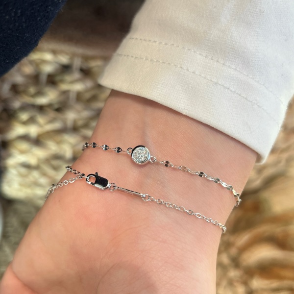 「莫桑钻 Moissanite 系列」手链