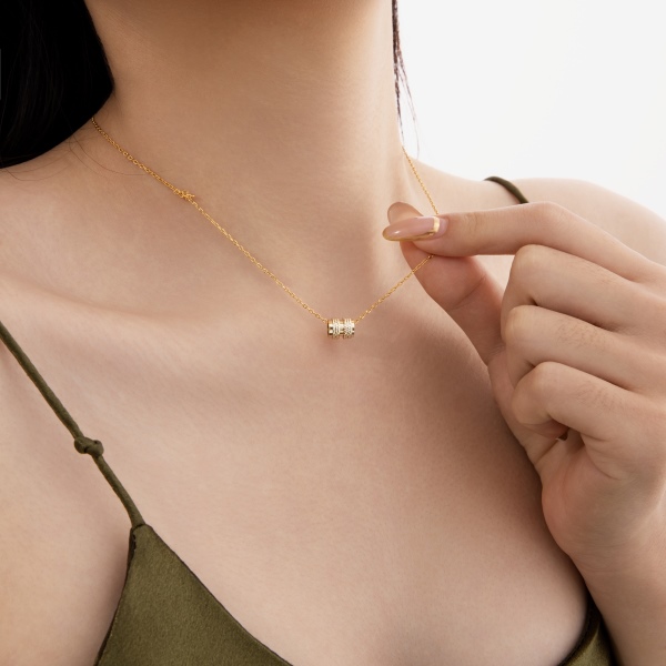 S925银波光粼粼圆珠子吊坠轻奢日韩温柔项链