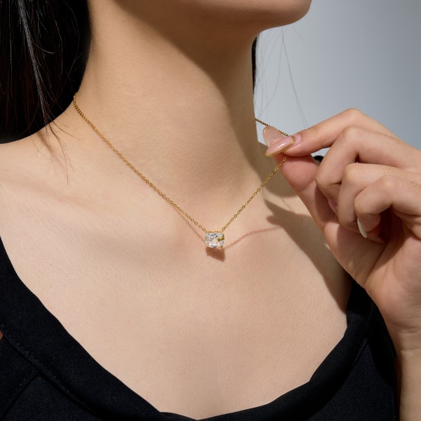 银S925kitty凯蒂猫可爱猫咪轻奢套装项链