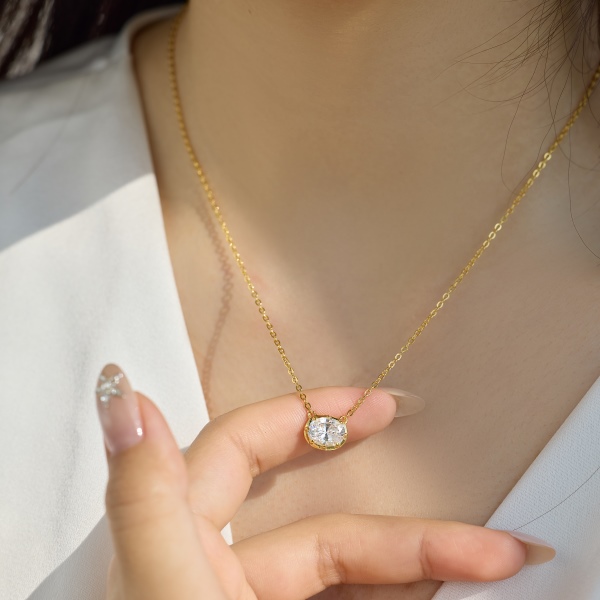 银S925白色旦形经典八爪闪耀小星球小众时尚设计套装项链