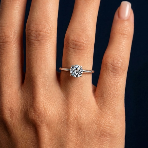 「莫桑钻 Moissanite 系列」S925纯银经典婚戒2克拉仿钻高品质