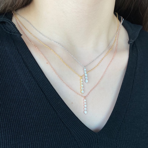 排钻简约精致气质百搭项链