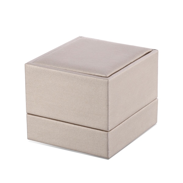 进口拉丝纹纸高档耳饰项链吊坠珠宝盒子工厂批发藏香槟色戒指盒金饰品收纳首饰包装盒