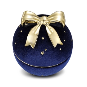 「圣诞系列-蓝色星辰」蓝色满天星首饰盒圣诞戒指首饰盒