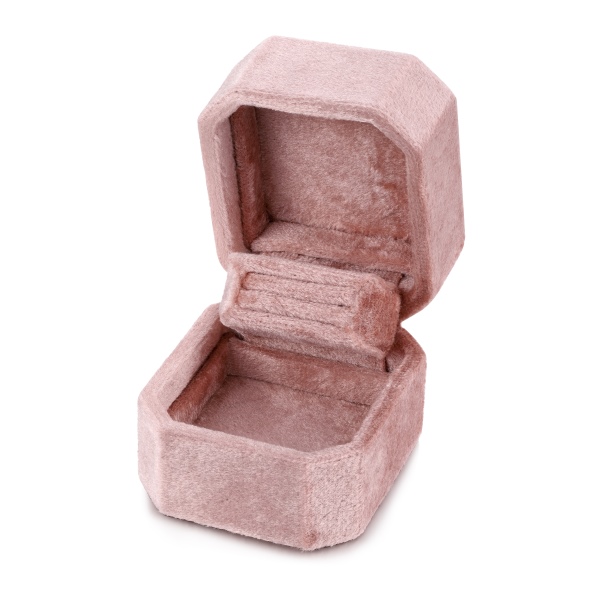 高档对开天鹅丝绒布珠宝首饰盒 求婚戒指单戒吊坠首饰包装盒